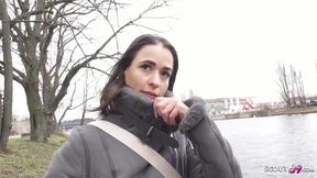 GERMAN SCOUT - Big Butt Saggy Tits Tattoo Girl LydiaMaus96 at Rough Casting Fuck