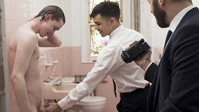 MissionaryBoys - Torrid Priest and a Missionary Fellow Rectally Plow a fresh Recruit