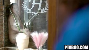 WTF! My Hot Cheerleader Stepsis Caught Rubbing her Pussy in Shower and Bangs my BBC Kimmy Kimm, Mighty Dee