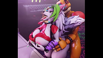 Furry MILF Roxxane gets big cock in her cute furry body
