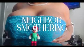 Shrunk Nosey Neighbor Breast Smothering