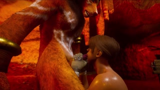 Two prisoners being devoured by monster cocks 3D