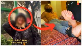 Rain-Soaked 19yo Swedish Blonde Lets Me Devour Her Perfect Long White Toes! ASMR Foot Worship Sounds - Foot Worship PickUp Vol. 18