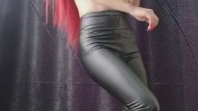 Slow Smoke Dance in Black Leather