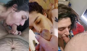 Best POV Blowjob and Cumshots compilation, amazing SLUT MILF