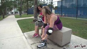 kendra lust grabs karlo karrera cock as he cums on sara jay holes!