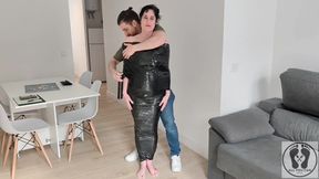 BTS PREPARATION MILF BONDAGE RESTRAINTS FILM EMBALMING