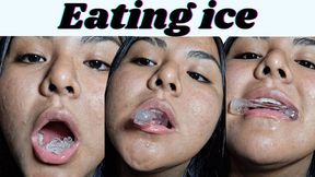 Eating ice