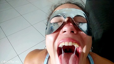 I came back from training and my neighbor had cum to give me