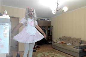 A beautiful bitch in a new dress