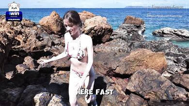 Kuporovaa Krupa Cute 18yo Destroyed in Public Beach Rough Anal Sex