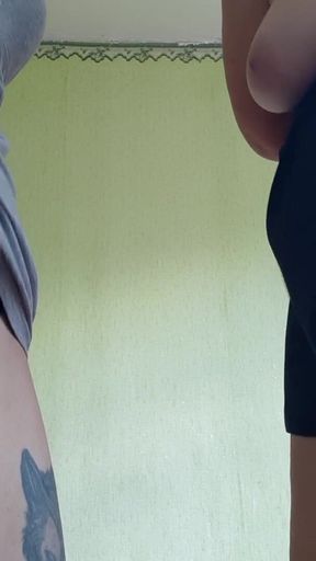 Skinny College Girl Masturbates with MILF Teacher