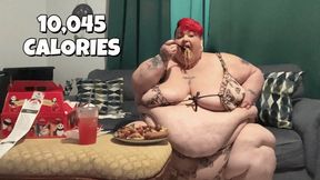 Colossal Calorie Gorging after Full Day Stuffing HD