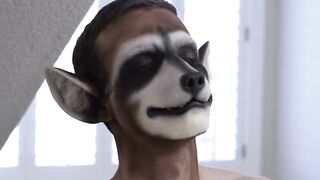 UNLEASH THE BEAST Monster Daddy Claims Hot Little Raccoon Twink in the Woods
