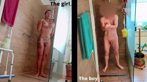 ts angelique monroe - shower collage