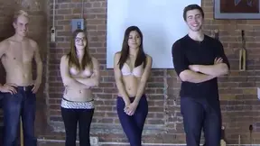 Bi Neighbor Gets Screwed at Strip Game with Friends