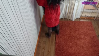 beauty got an orgasm from double penetration to go to a party