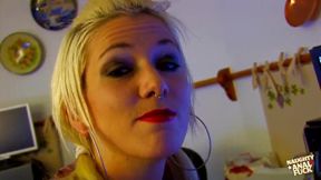 Blonde's Asshole Poked and Opened Wide Outdoors with a Hard Dick