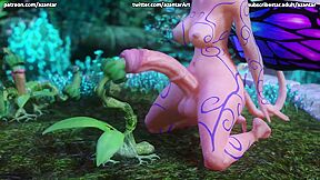 Butterfly Futa Fucks A Plant With Her Huge Dick