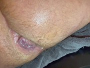 Anal Dildo Destroyed His Asshole ⭕️ Creamy Anal Gape 🔊 ASMR Dildo Solo POV