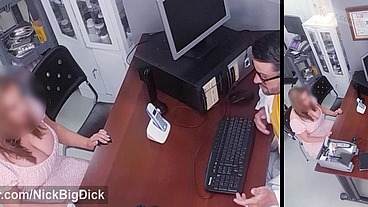 ( CREAMPIE ) Ginecologo se folla a su paciente y se corre dentro de su coño