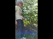 Hot twink outdoor mast-raising