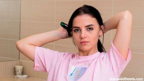 Well-proportioned Jessy Link's fingering sex