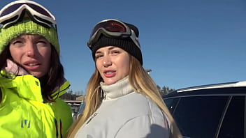 Hubby and wife tempt ski instructor into a dirty threesome