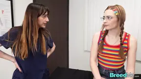 Sexy redheaded MILF gets pregnant with multiple creampies