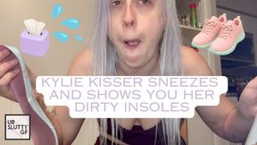 Kylie Kisser Sneezes and Shows You Her Dirty Socks and Insoles