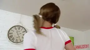 Innocent teen gets her tight ass filled with cum