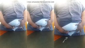 Covered my desk in cum