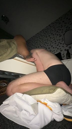 Horny Dom Wife Puts Slave Hubby on His Knees so He Can Worship Her Pussy