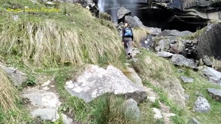 Walk with Angel Fowler to Waterfall on Mountains