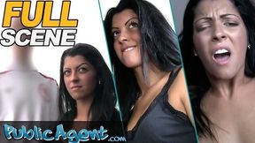 Full Scene - 18 year old student takes my cum while her boyfriend waits outside