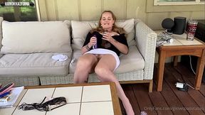 Harmoni Kalifornia Filmed a Custom Video on Her Deck.