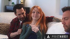 Creepy Social Worker Dominates Pregnant Teen 18+ Madi Collins With Her Stepdad - + 2