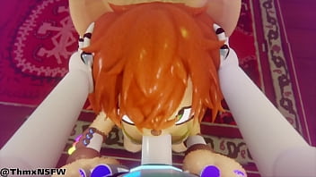 Sara sucking Ghostbot (POV version)