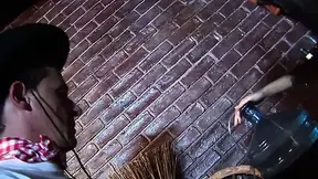 The girls are riding their cowboy