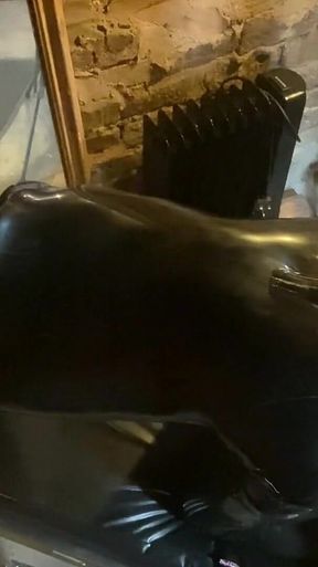 Catsuited Latex Cock Toy