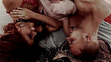 Sara and Morgan Playing the Lesbian Game