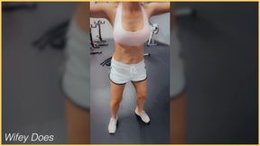 Wifey Gets All Hot and Sexy in the Gym