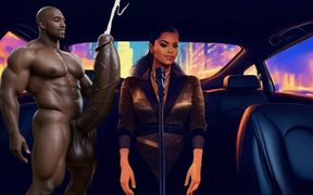 Ai-generated Uber Driver Put His Big Dick on My Face While Sing.