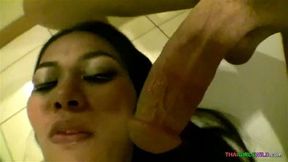 Long haired Thai girl can use her whoreness to get anything she wants