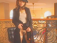 Horny Japanese Chick Azusa Isshiki in Crazy Striptease, Stockings JAV movie