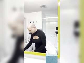 Hunk to Golden-haired Hotty Female Makeover Transformation