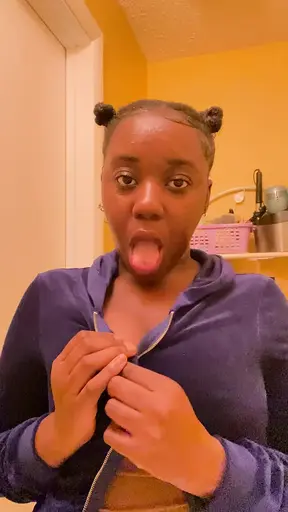 Female Rapper Small Tits Out (Solo)