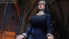 Big Tits 3D Nun Cleansing (Paizuri Cumshot)