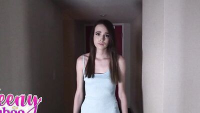 Stepdad's secret: Brooke Johnson keeps it in the family with taboo role play and creampie