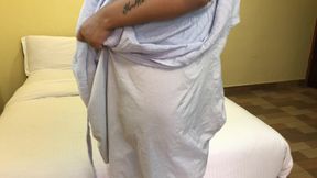 Showing my big juicy melons